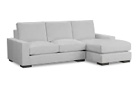 Edgewater Suave White Right Chaise Sectional
