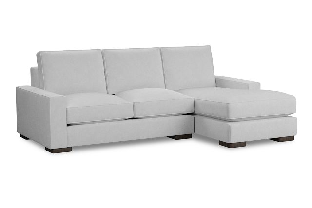 Edgewater Suave White Right Chaise Sectional