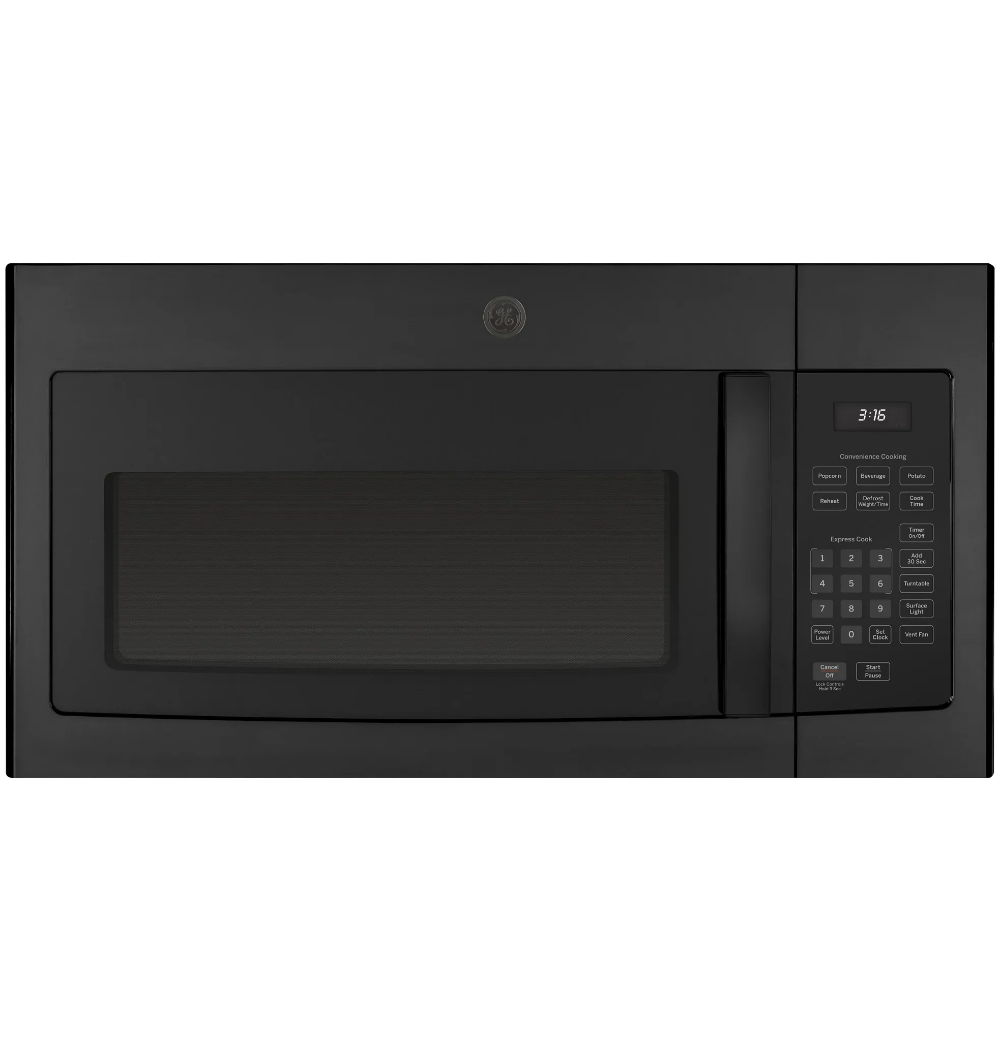Ge 3160 Series Black Over-the-range Microwave