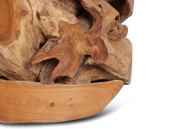 Haven Mid Tone Teak Round End Table