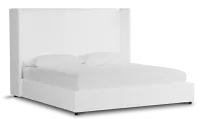 Captiva Peyton White 60" Upholstered Shelter Bed