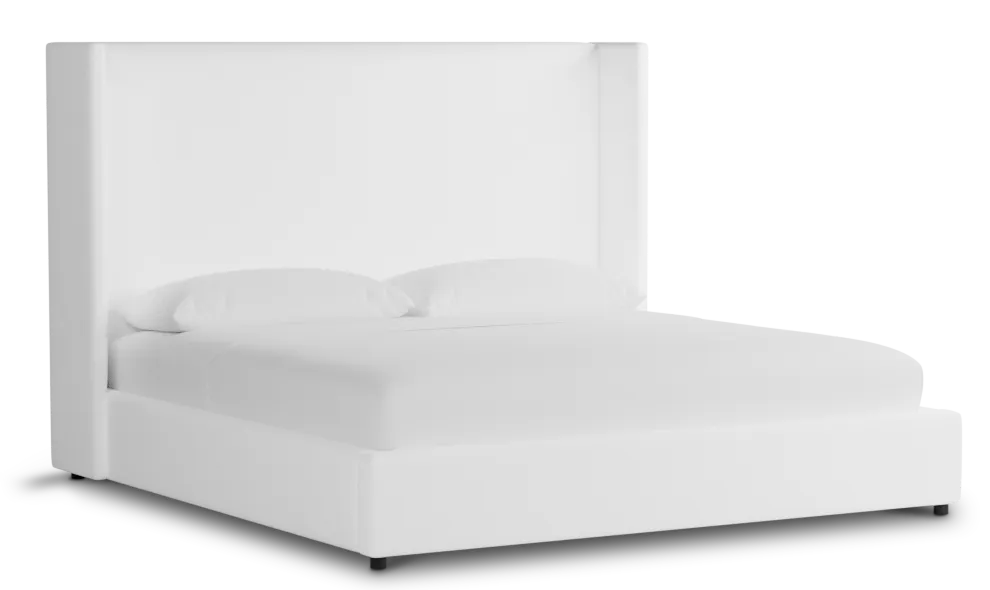 Captiva Peyton White 60" Upholstered Shelter Bed