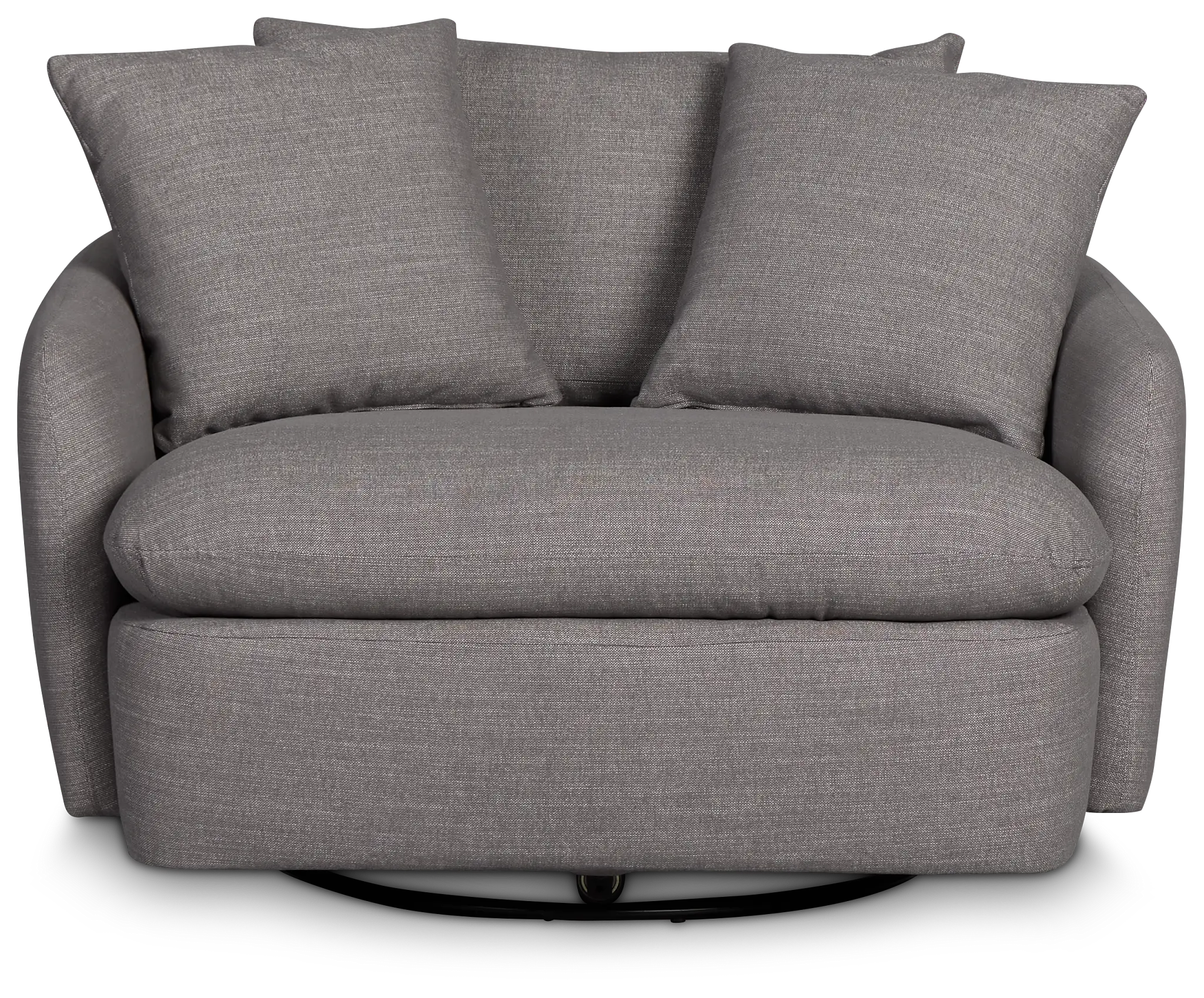 Serena Gray Fabric Swivel Chair Serena Gray Fabric Swivel Chair