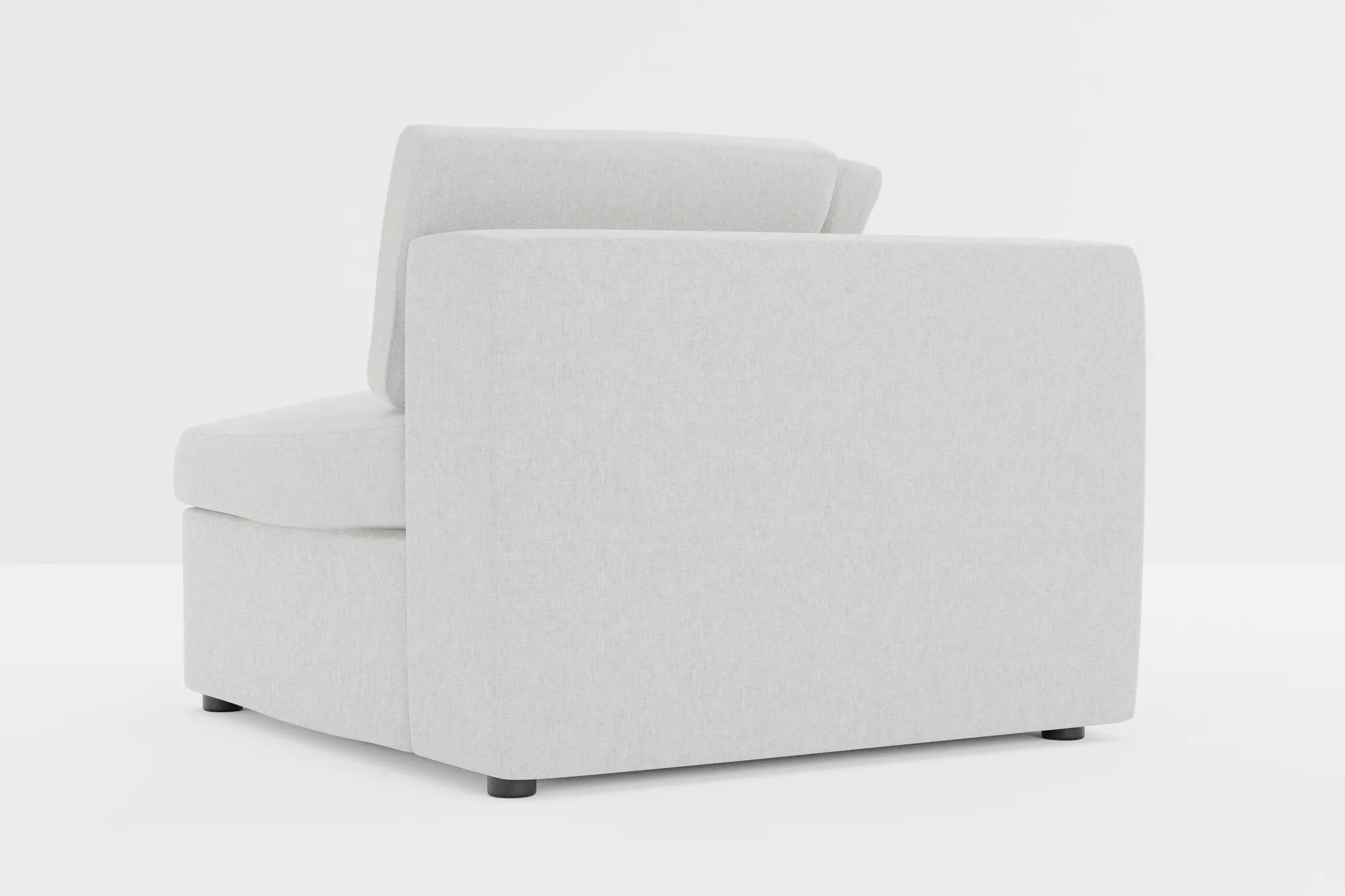 Destin Delray Pewter Fabric Corner Chair