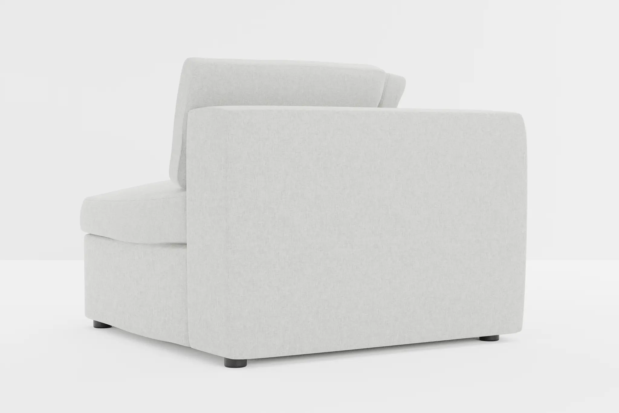 Destin Delray Pewter Fabric Corner Chair Destin Delray Pewter Fabric Corner Chair