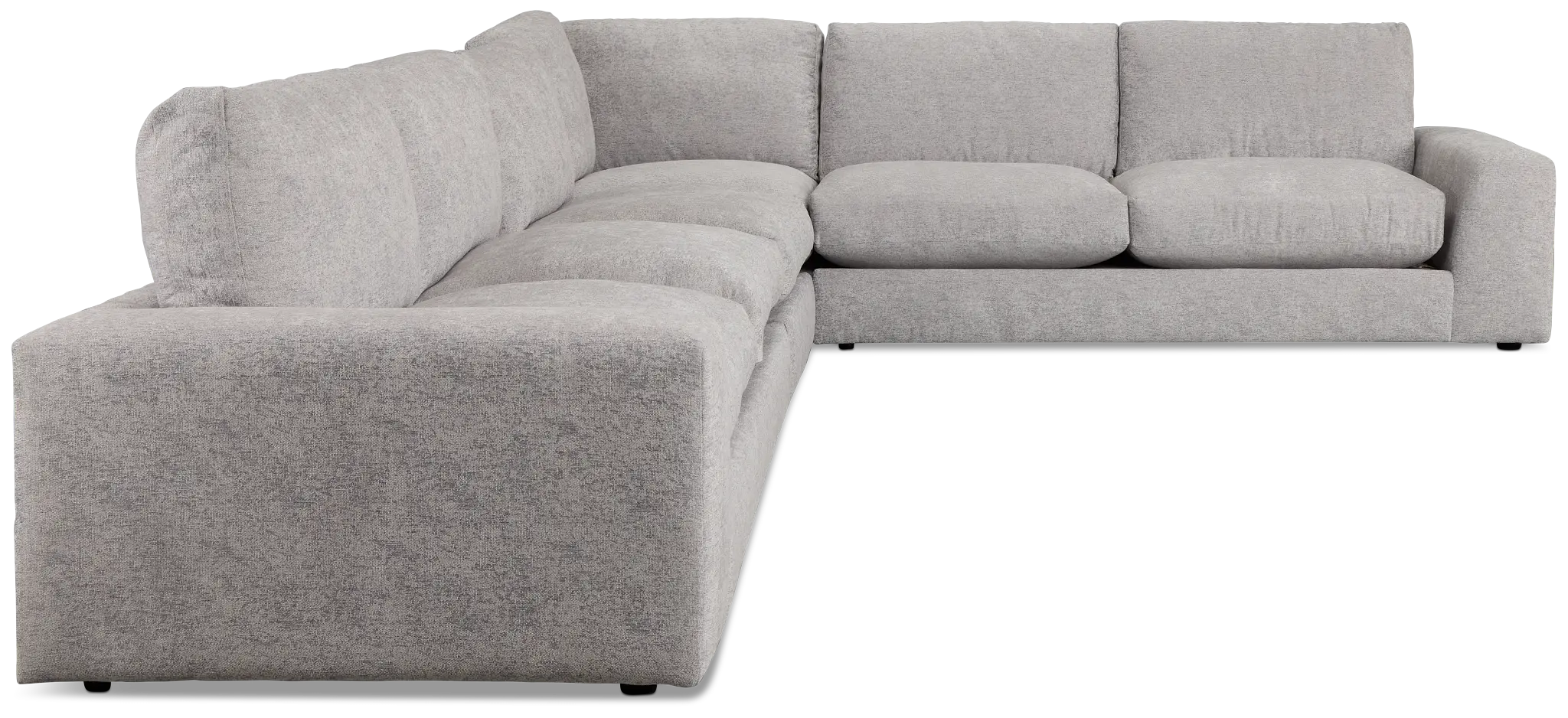 Calista Pewter Fabric Large Two-arm Sectional Calista Pewter Fabric Large Two-arm Sectional