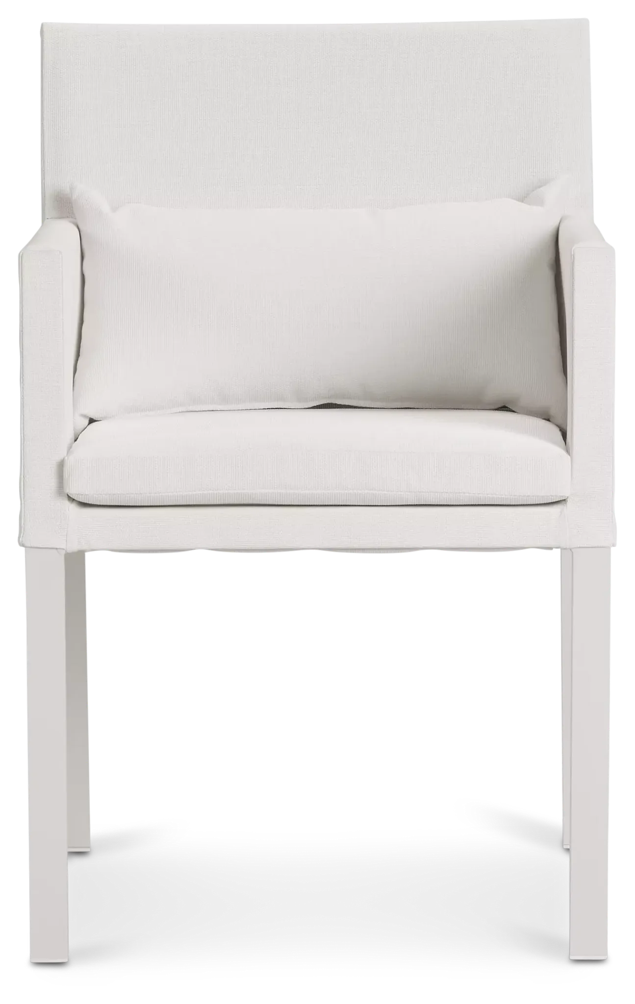 Lisbon White Cushioned Chair