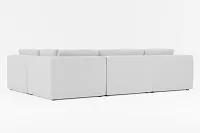 Destin Suave Gray Fabric 6-piece Pit Sectional