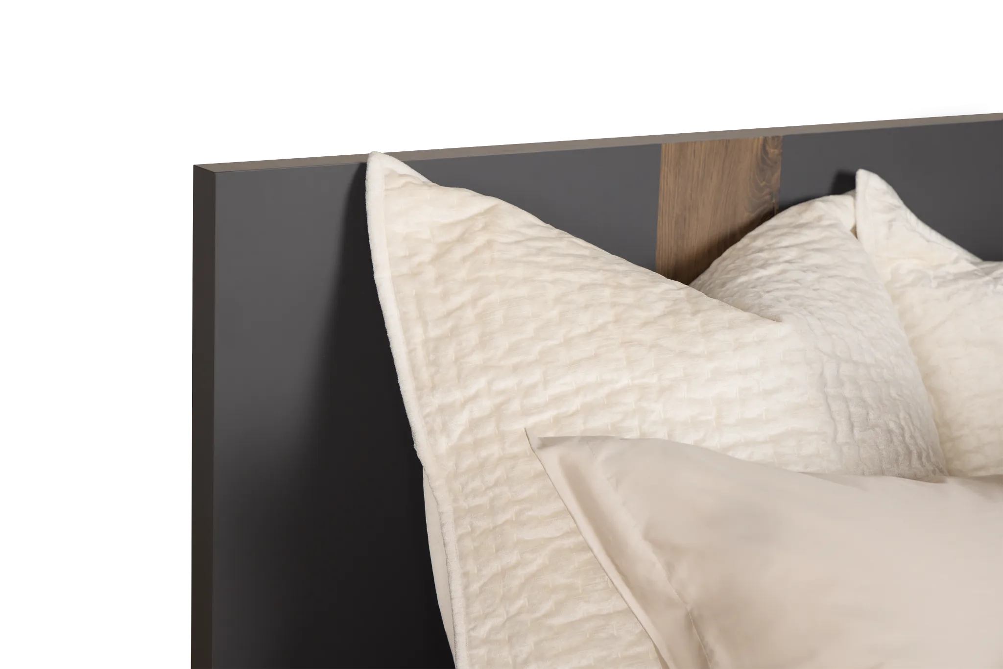 Brasilia Gray Platform Bed With Speaker