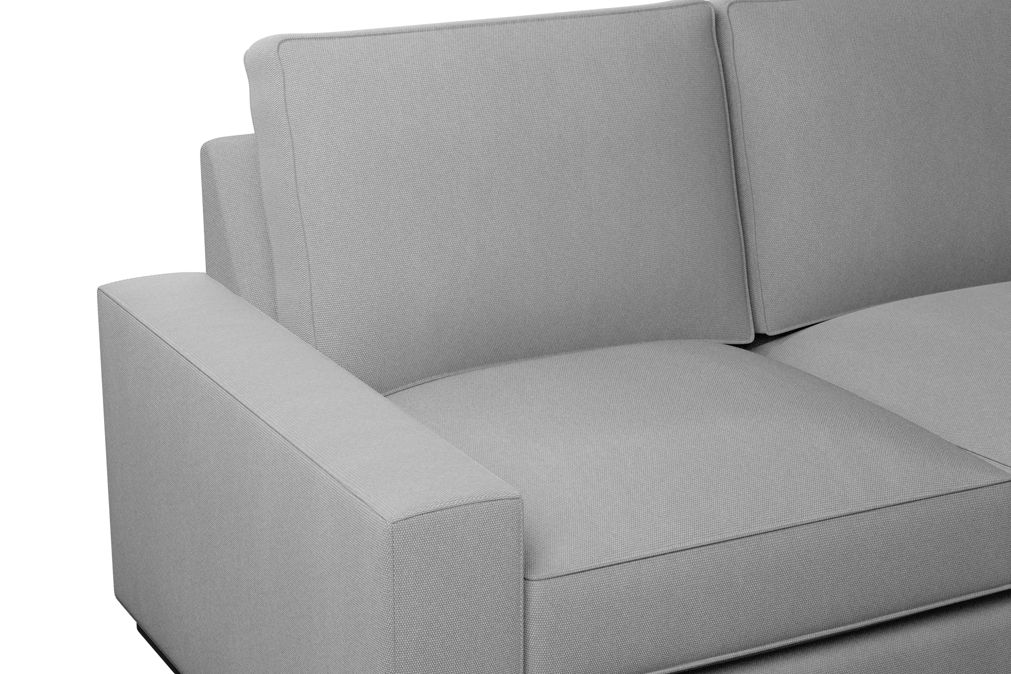 Edgewater Delray Light Gray Right Chaise Sectional