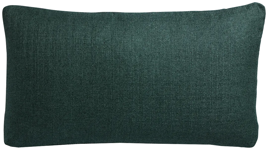 Zeke Green Lumbar Accent Pillow