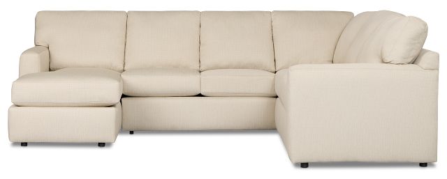 Rhodes Beige Fabric Medium Left Chaise Sectional