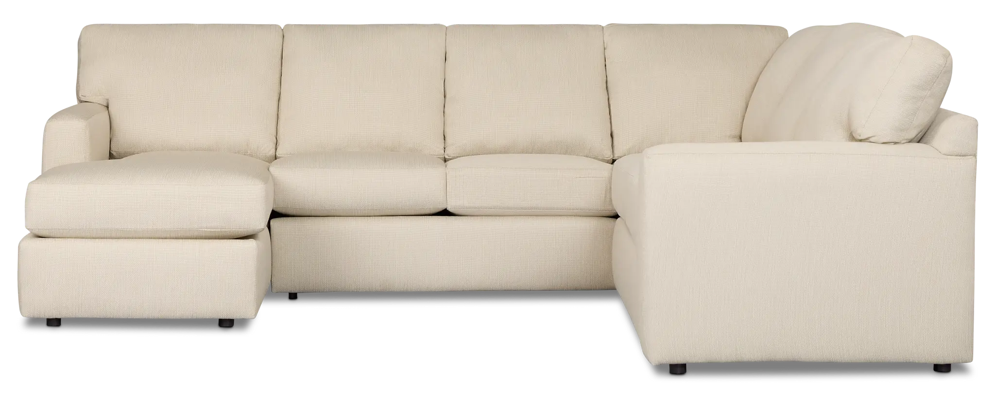 Rhodes Beige Fabric Medium Left Chaise Sectional Rhodes Beige Fabric Medium Left Chaise Sectional