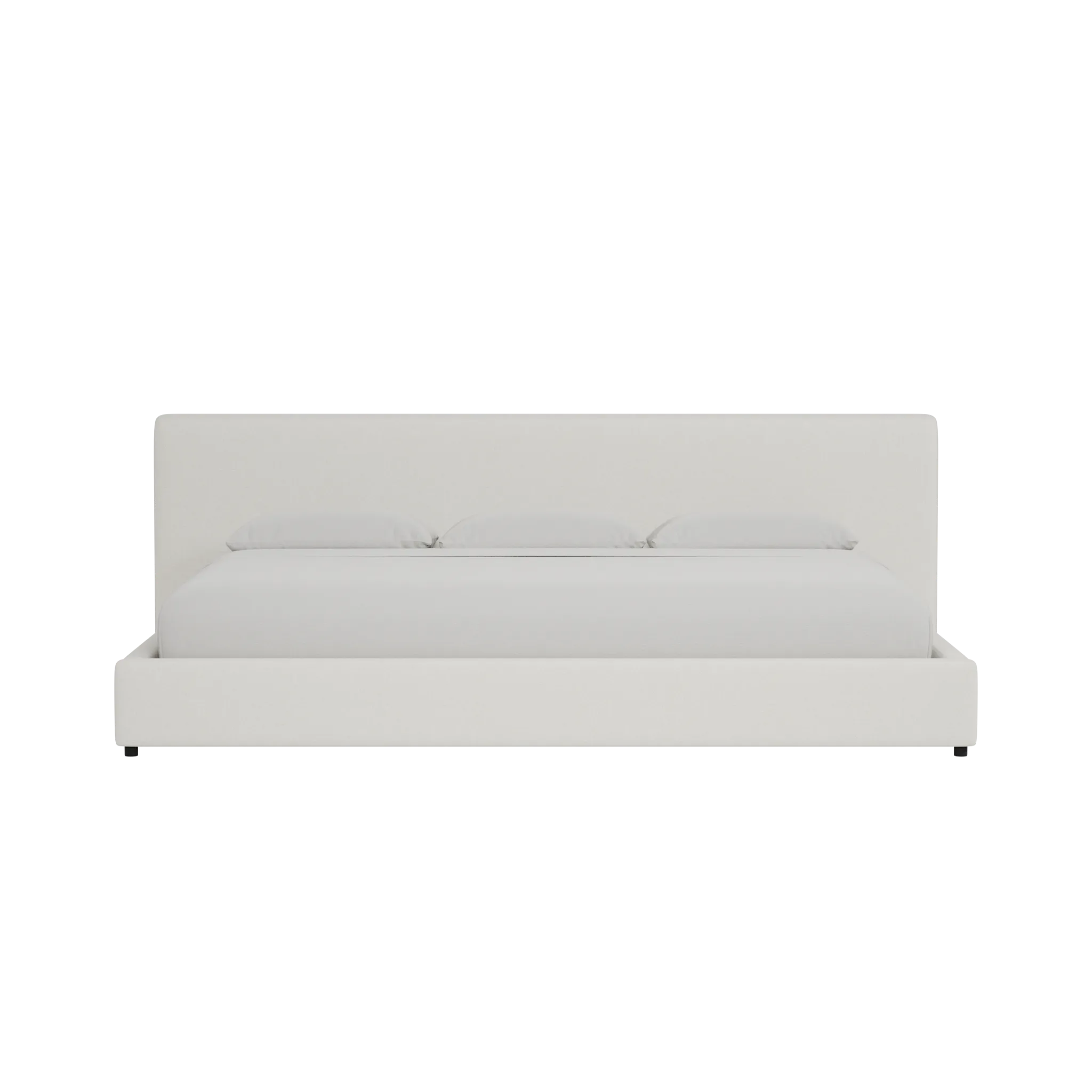 Grayton Elite Ivory 44" Upholstered Platform Bed