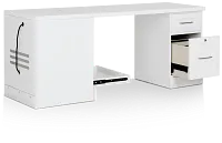 Newport White Peninsula Desk