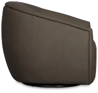 Kellan Dark Gray Leather Swivel Chair