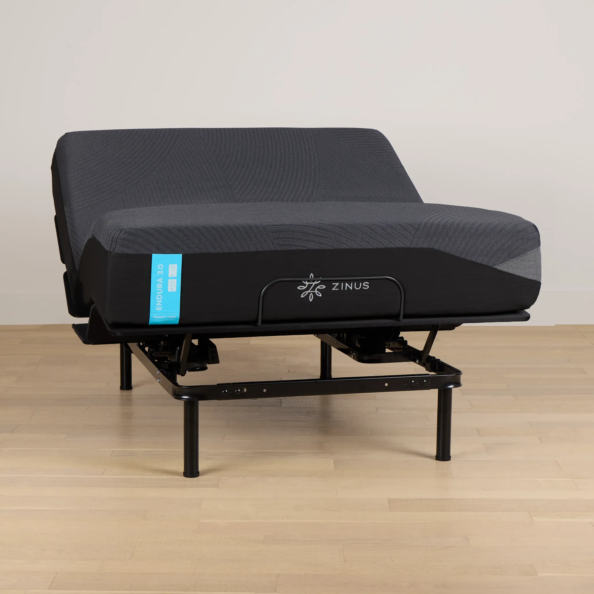 Zinus Endura 3.0 Plush Slat Adjustable Mattress Set