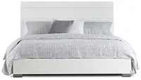 Oslo White Platform Bed
