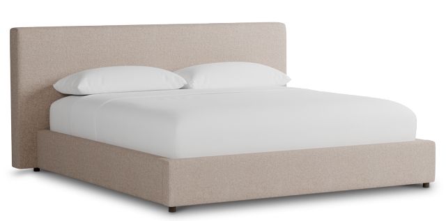 Grayton Elite Light Taupe 44" Upholstered Platform Bed