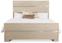 Miramar Light Tone Panel Bed