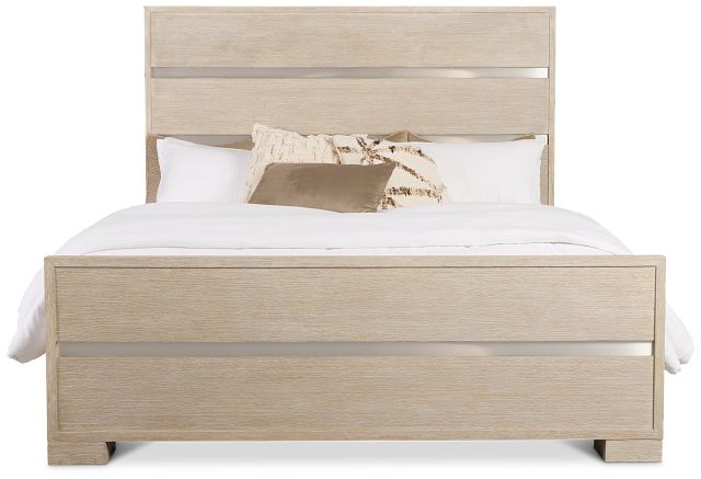 Miramar Light Tone Panel Bed