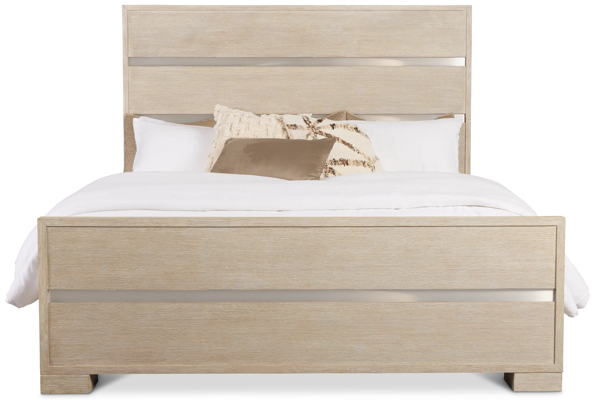 Miramar Light Tone Panel Bed