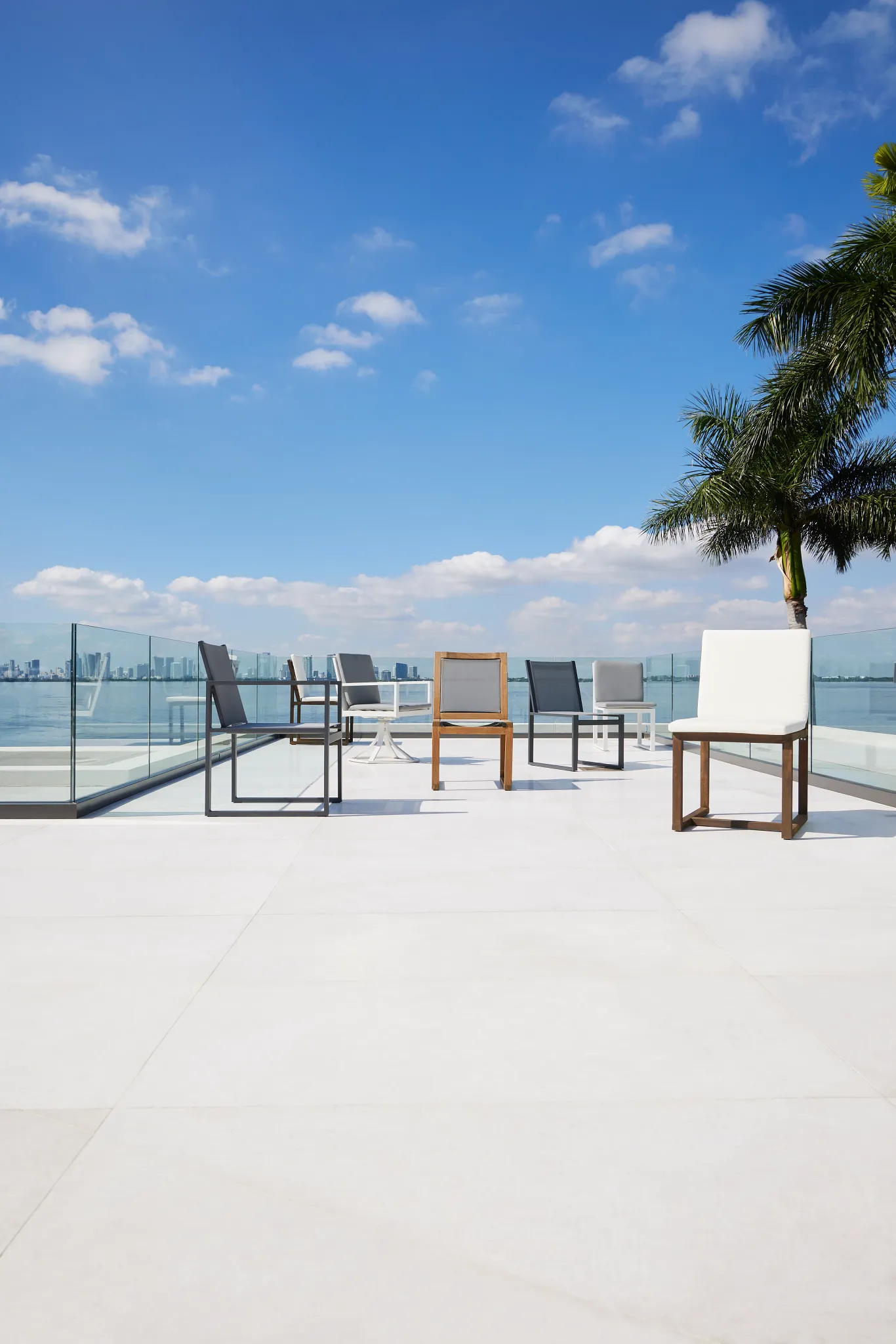 Linear Teak Sling Chair