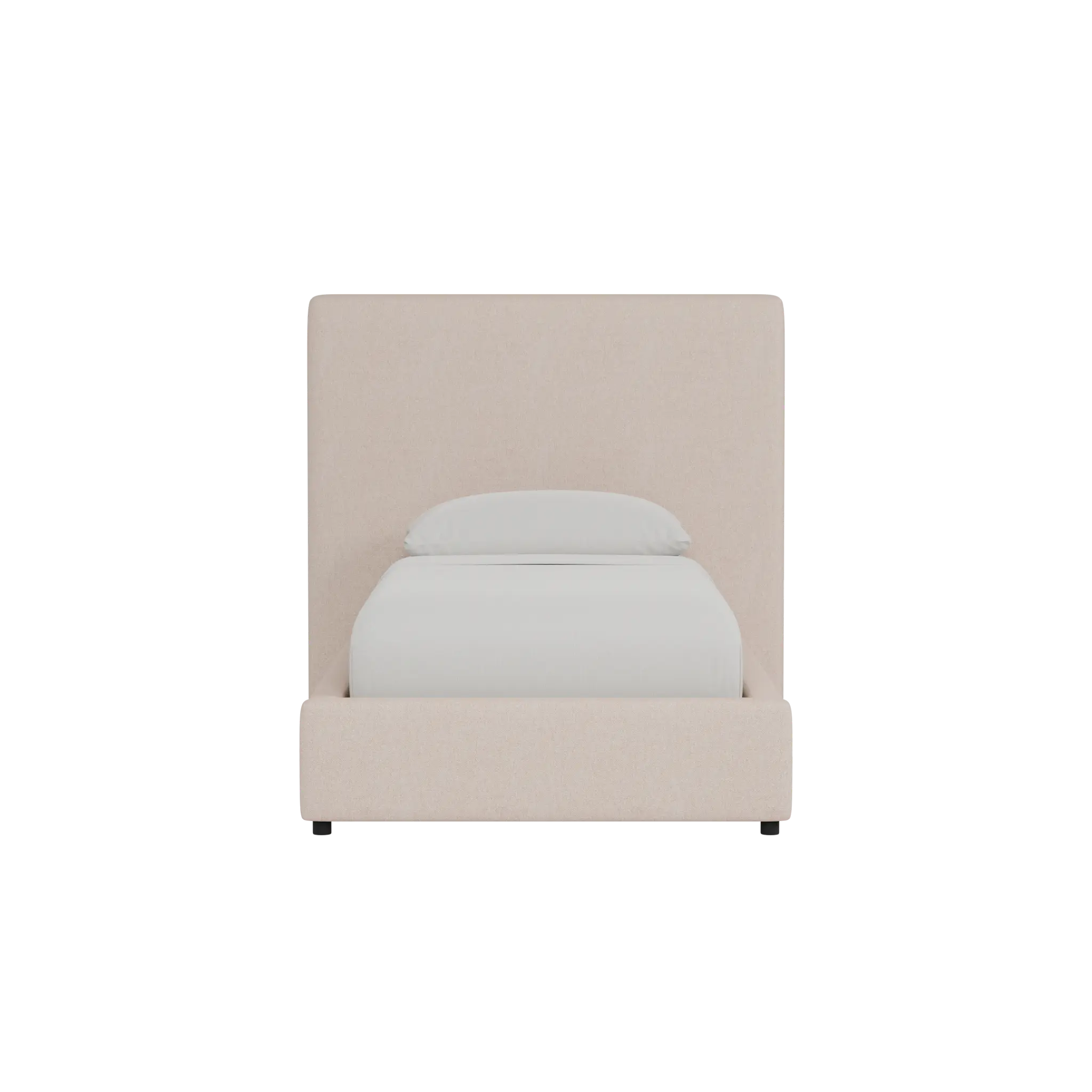 Grayton Elite Light Taupe 54" Upholstered Platform Bed Grayton Elite Light Taupe 54" Upholstered Platform Bed