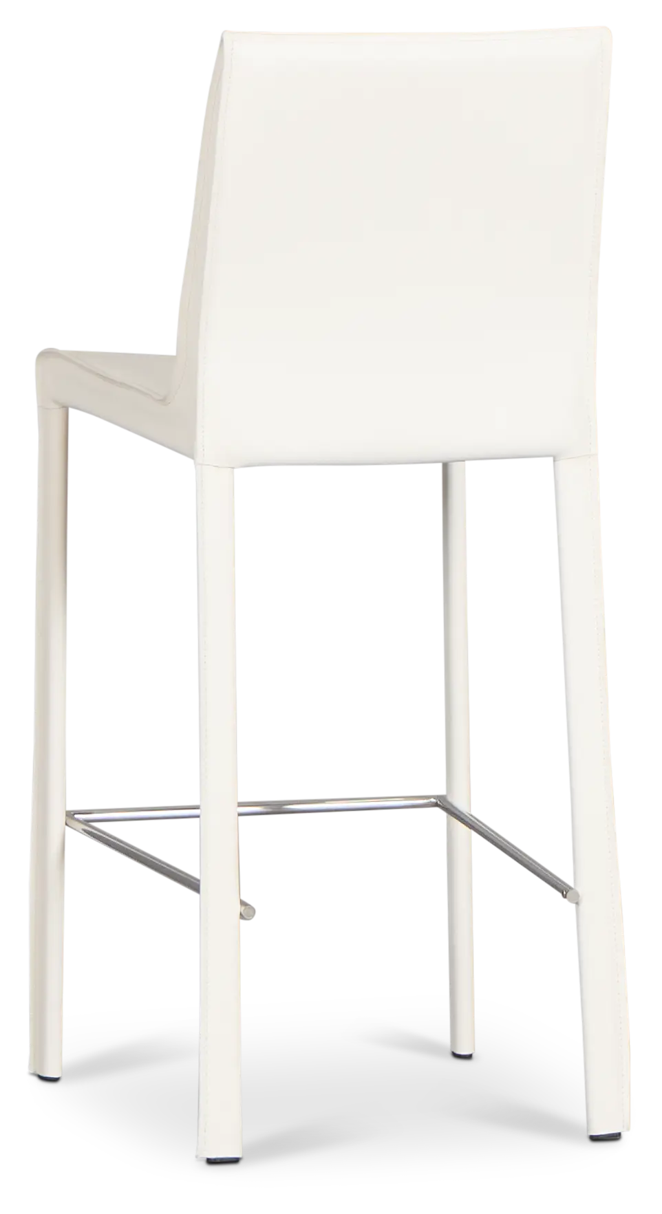 Lagos White 27" Upholstered Barstool Lagos White 27" Upholstered Barstool