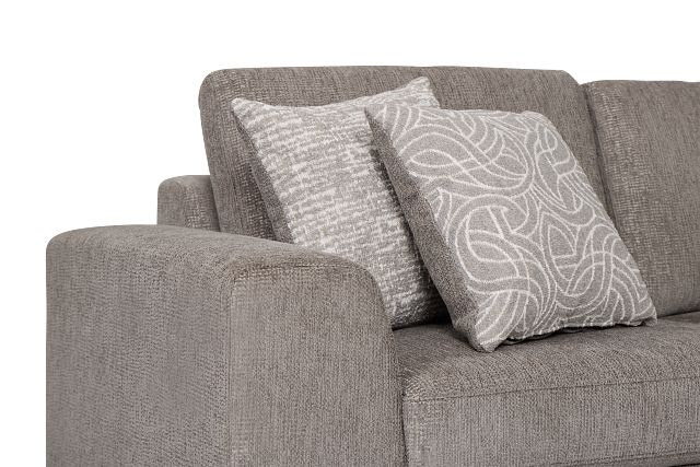Blakely Gray Fabric Medium 2-arm Right Facing Sleeper Sectional