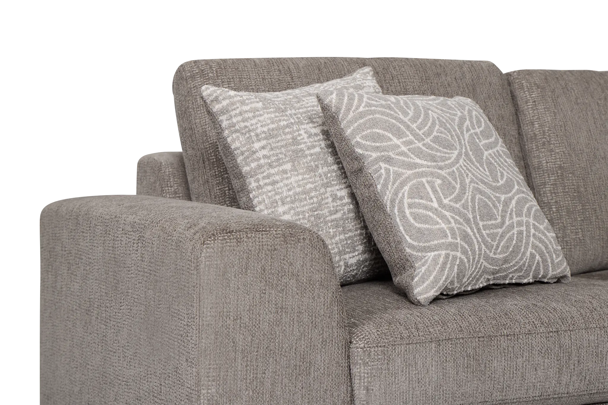 Blakely Gray Fabric Medium 2-arm Right Facing Sleeper Sectional Blakely Gray Fabric Medium 2-arm Right Facing Sleeper Sectional