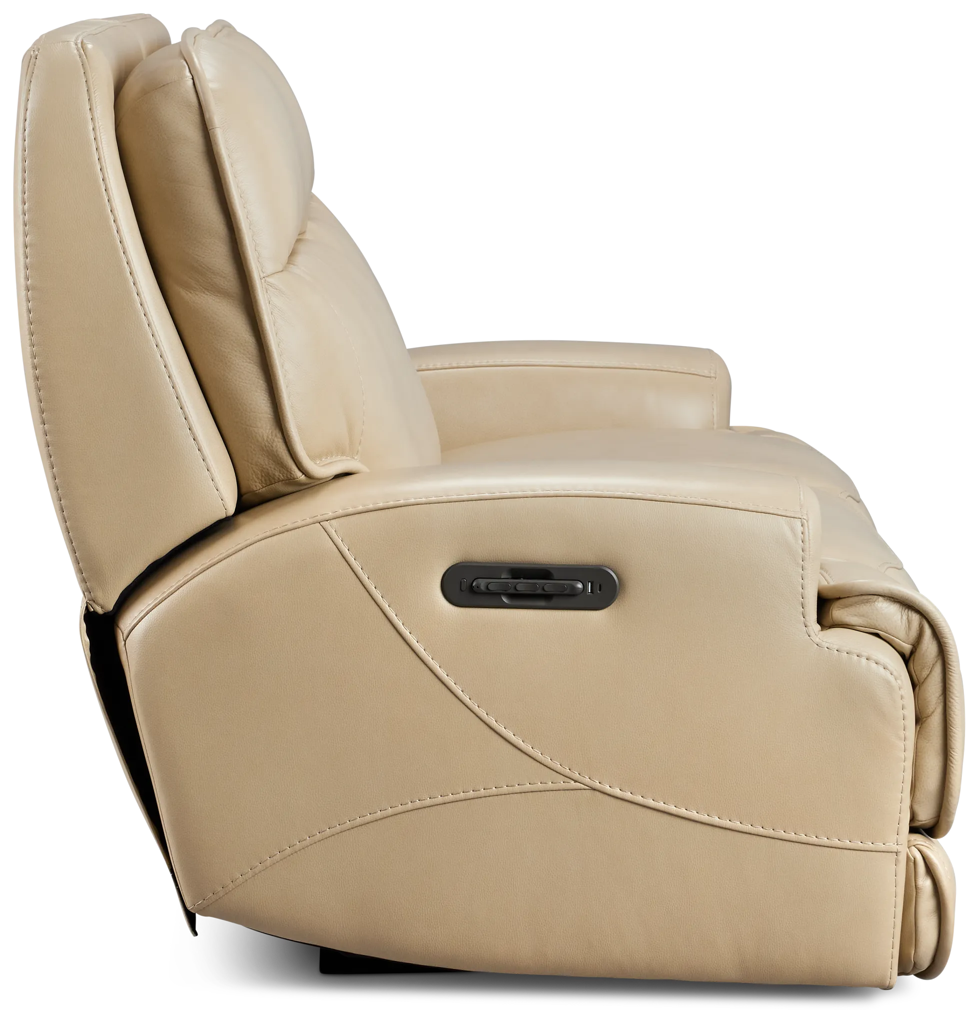 Casey Light Beige Lthr/vinyl Power Reclining Sofa