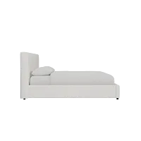 Grayton Natural Beauty Beige 44" Upholstered Platform Bed