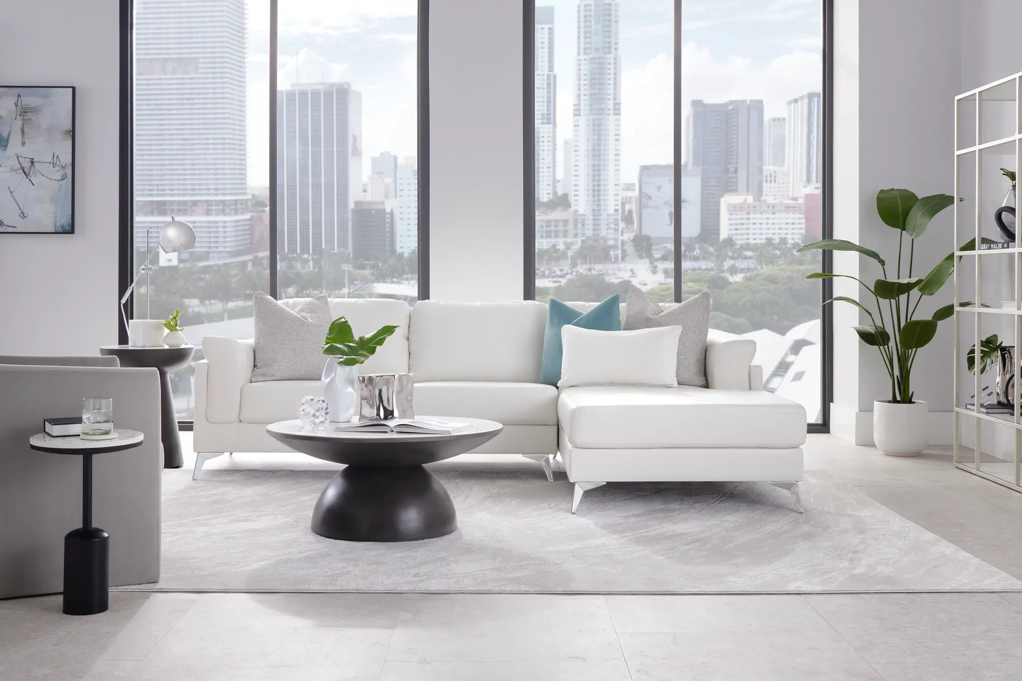 Darby White Marble Round Coffee Table Darby White Marble Round Coffee Table