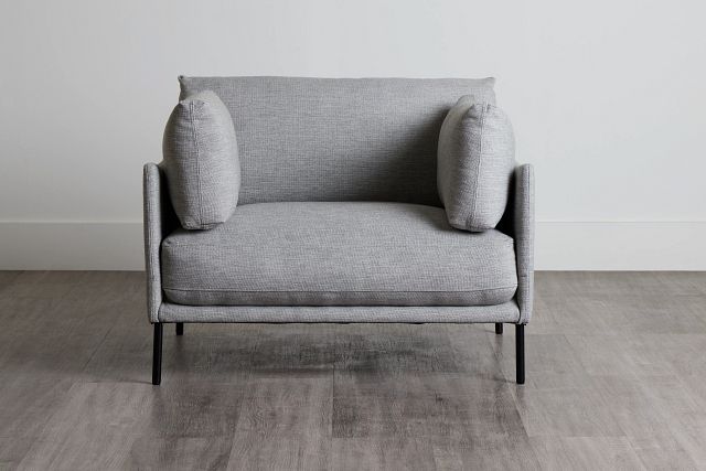 Oliver Light Gray Fabric Chair