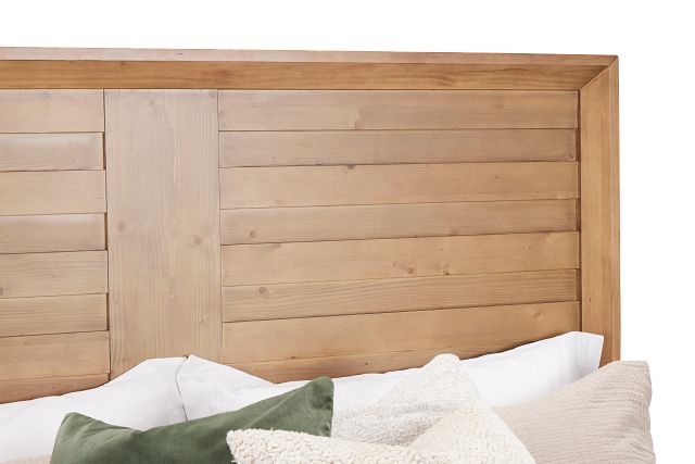 Vail Light Tone Panel Bed
