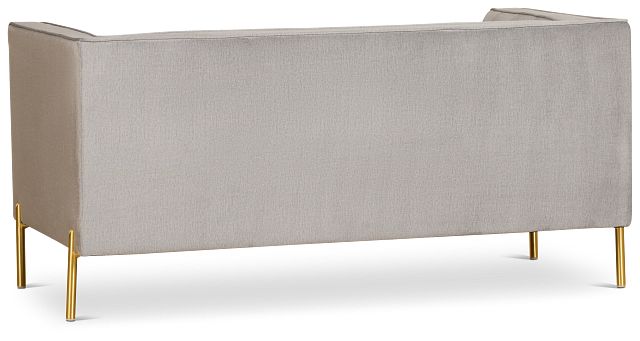 Bella Gray Velvet Loveseat