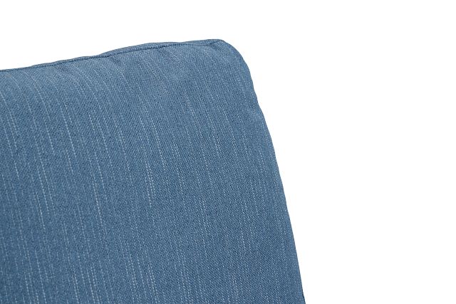 Lex Dark Blue Fabric Accent Chair