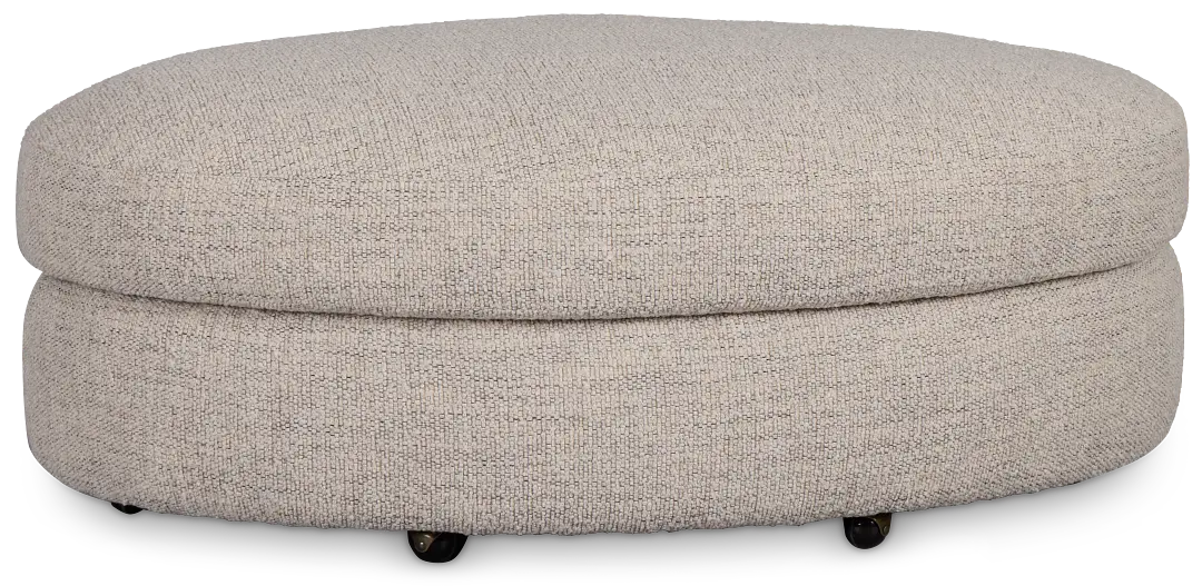 Kaya Gray Castored Cocktail Ottoman Kaya Gray Castored Cocktail Ottoman