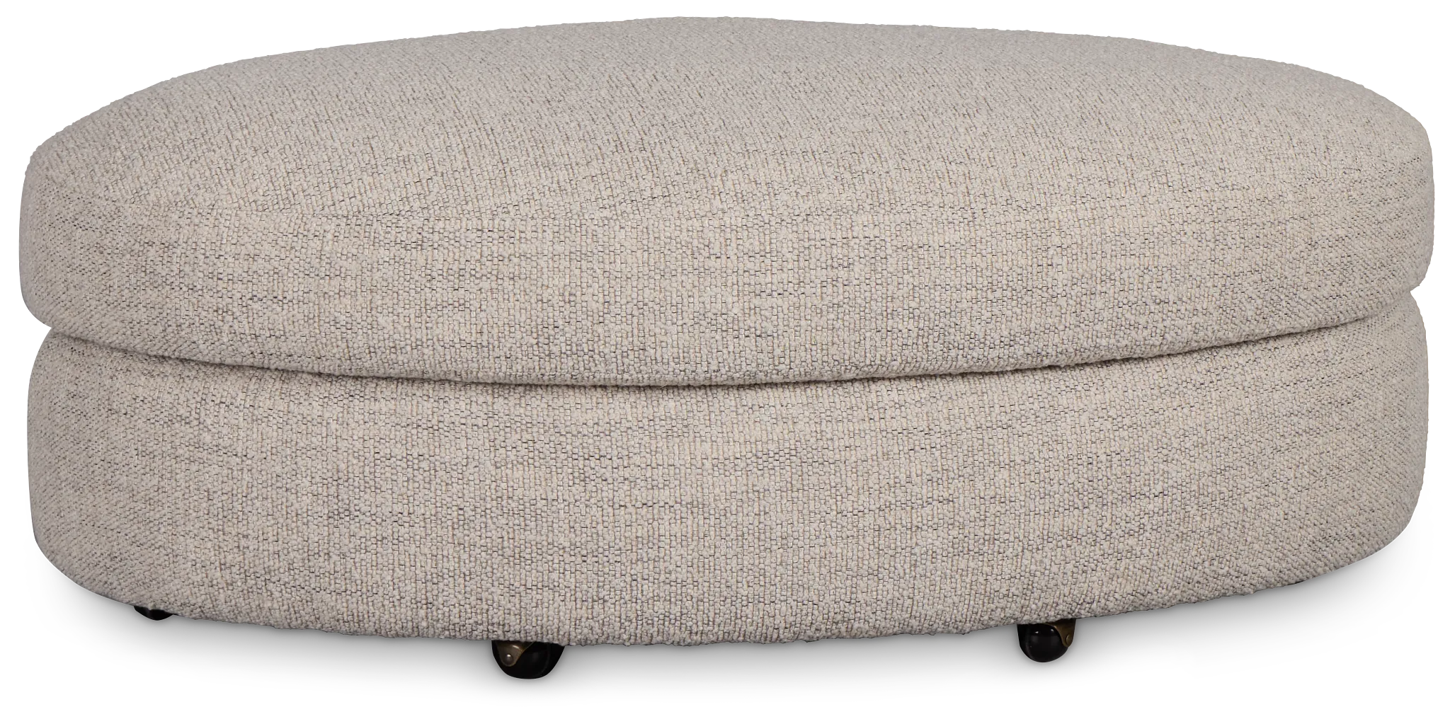 Kaya Gray Castored Cocktail Ottoman