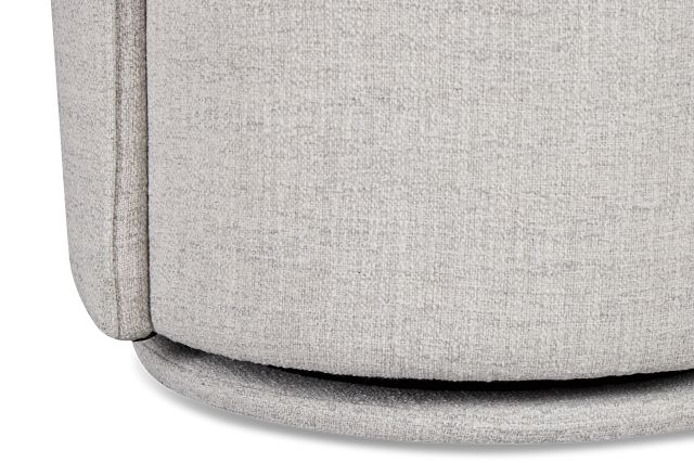 Claude Gray Round Upholstered Side Chair