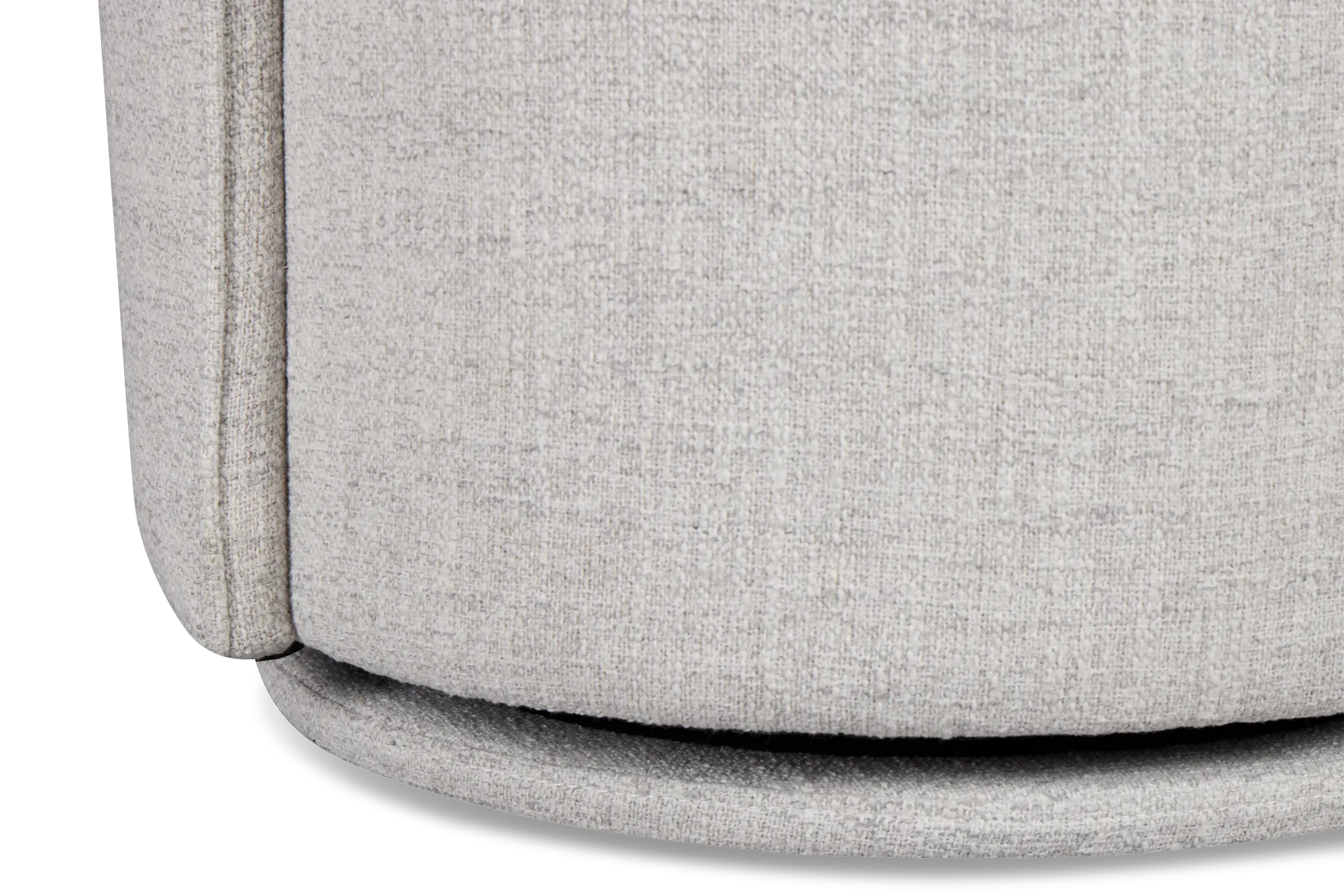 Claude Gray Round Upholstered Side Chair