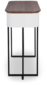 Harlan White Sofa Table