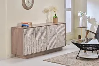 Kassie Gray Four-door Cabinet