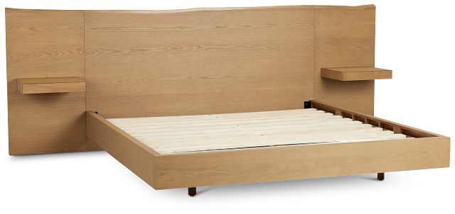 Haven Light Tone Spread Bed W/ Two Nightstands