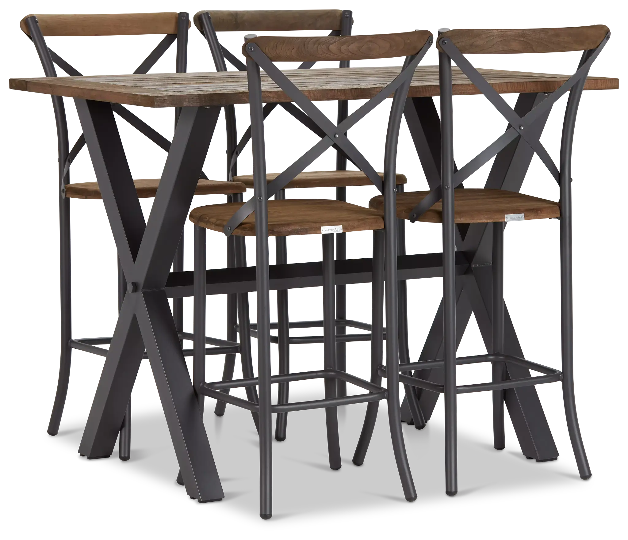 Canyon Dark Tone 54" Pub Table & 4 Barstools Canyon Dark Tone 54" Pub Table & 4 Barstools