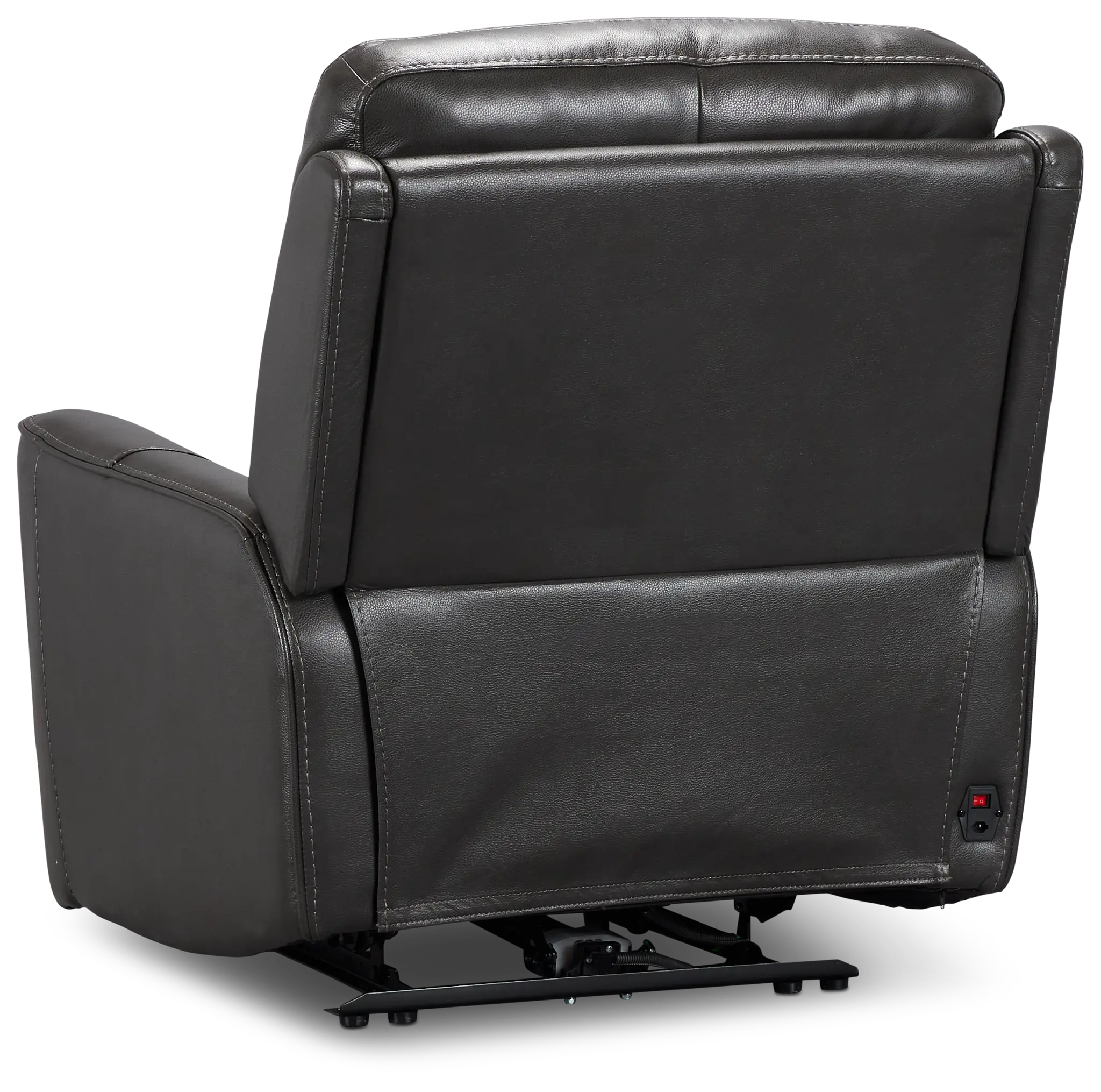 Benji Dark Gray Lthr/vinyl Zero Gravity Power Recliner W/headrest Benji Dark Gray Lthr/vinyl Zero Gravity Power Recliner W/headrest
