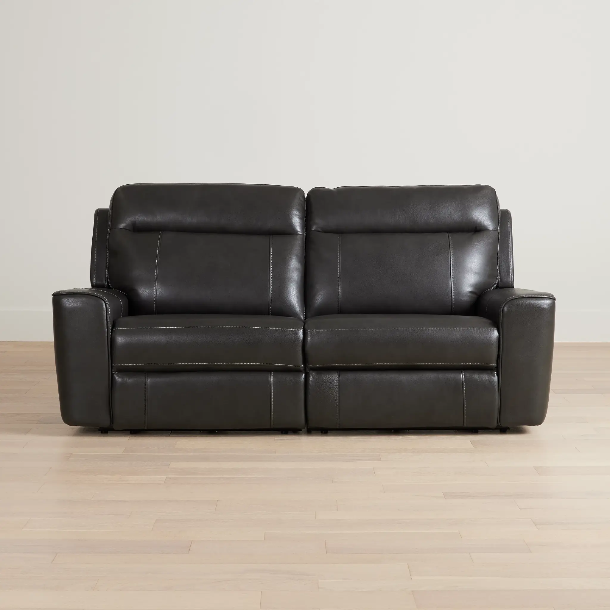 Benji Dark Gray Lthr/vinyl Power Reclining Sofa Benji Dark Gray Lthr/vinyl Power Reclining Sofa