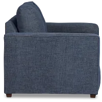 Davis Dark Blue Micro Loveseat