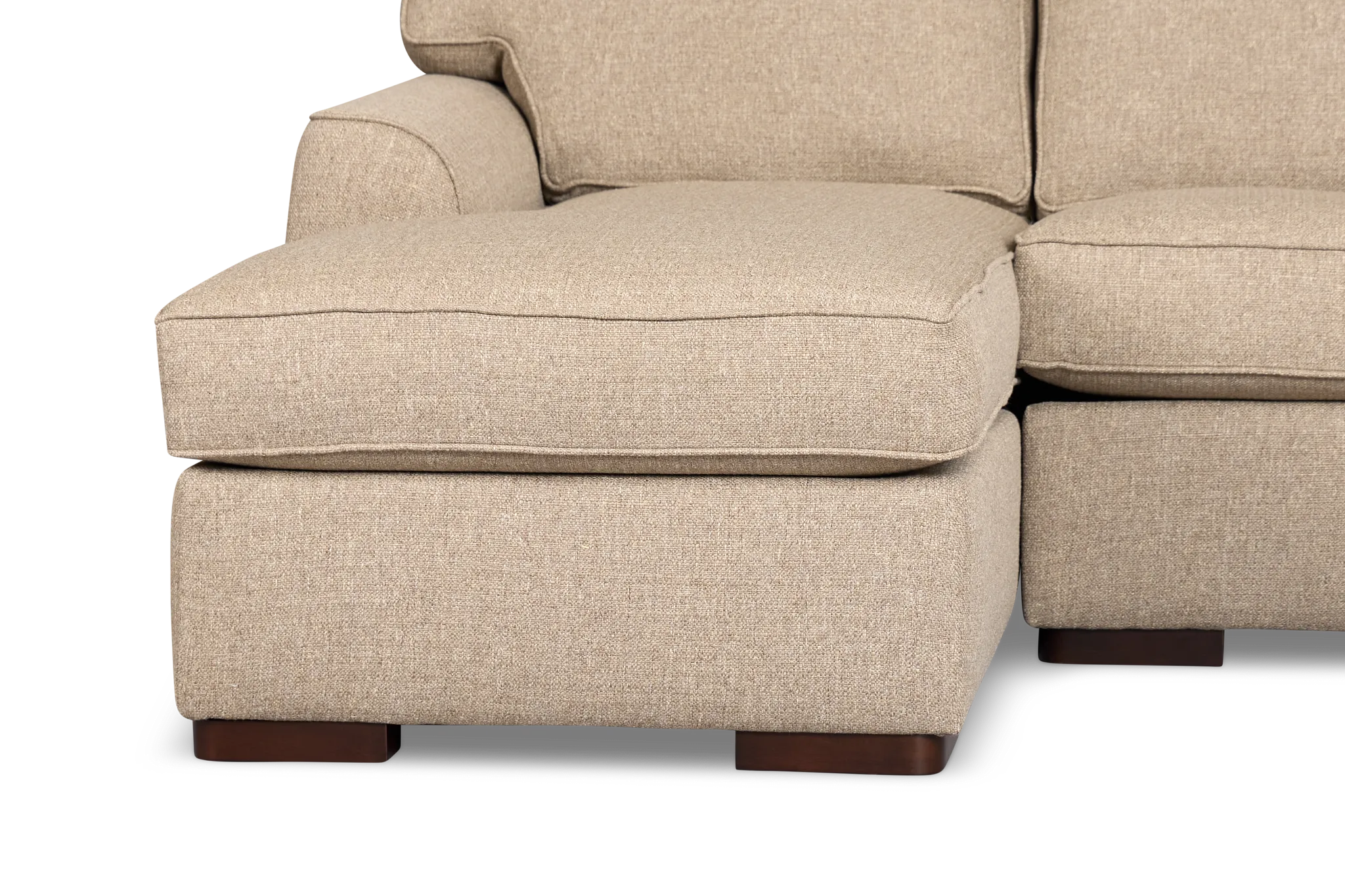 Sinclair Brown Fabric Left Chaise Sectional